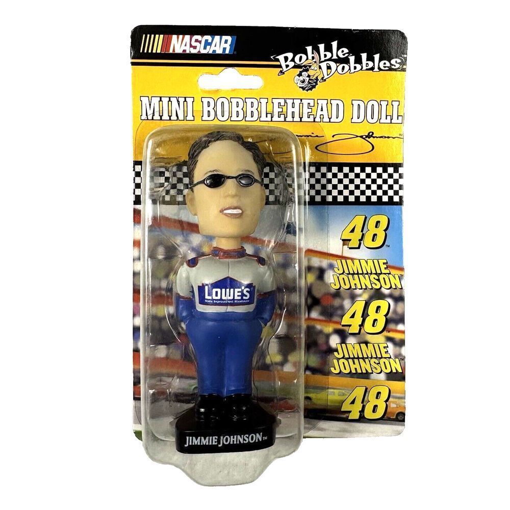 Jimmie‎ Johnson 2003 Bobble Dobbles NASCAR Bobblehead Doll Lowes #48